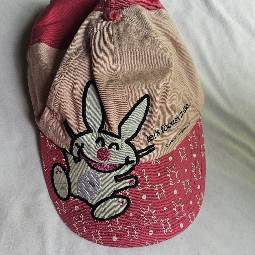 Happy Bunny Y2K Baseball Cap Authentic 2000's Jim Benson